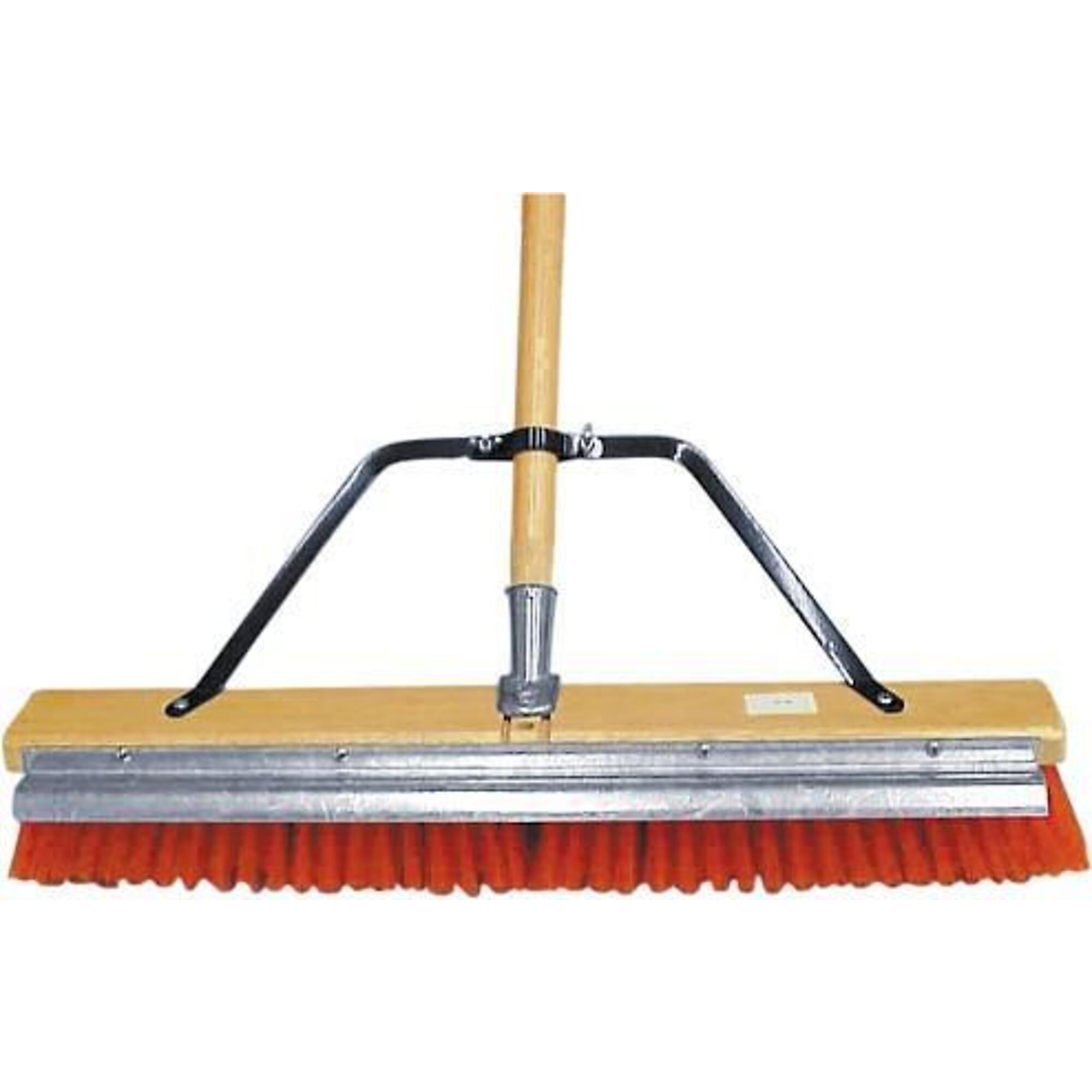 Marshalltown Asphalt Broom with Scraper - 24in. Length, Steel Blade, Heavy-Duty Bristles, Model# RED704041